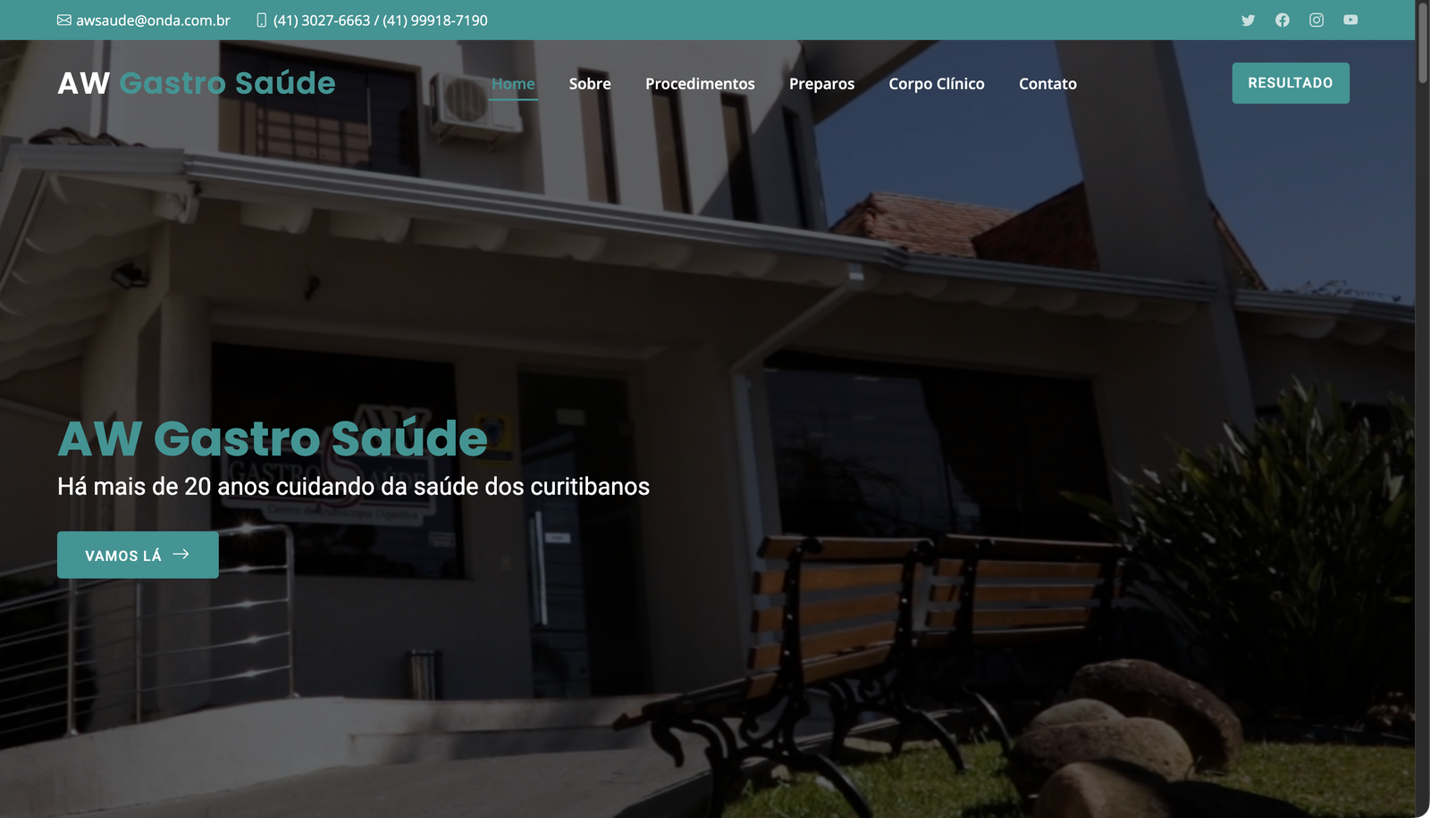 AW Gastro Saúde — site multipágina